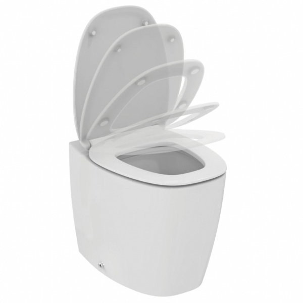 Унитаз напольный Ideal Standard Dea с сиденьем микролифт T349101 (детальная фотография), приставные, встраиваемые