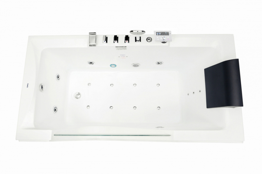 Ванна акриловая Gemy G9055 180х90 см (детальная фотография), акриловые, стеклянные