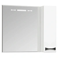 Зеркальный шкаф с подсветкой Акватон Диор 80 см правый, белый