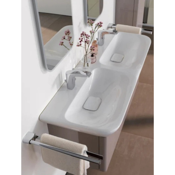 Раковина подвесная Geberit My Day 135430600 130 см (детальная фотография), белые