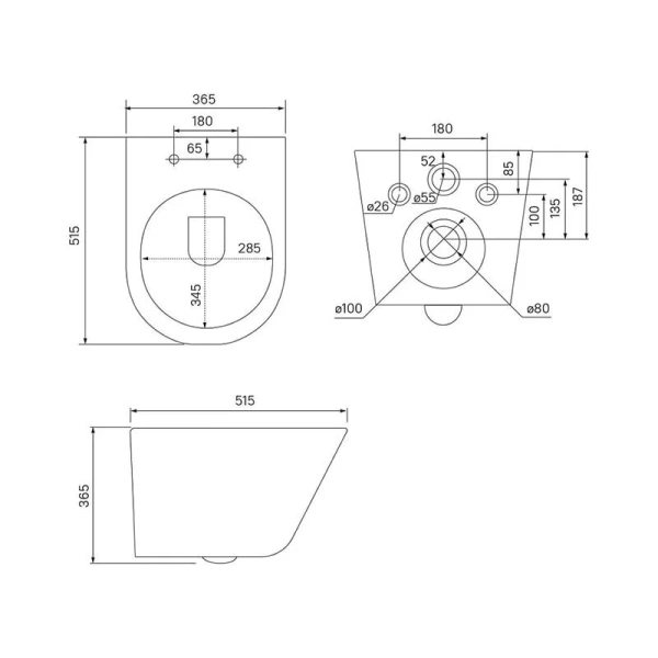 Унитаз подвесной IDDIS Calipso белый CALRNSEi25 (детальная фотография), подвесные, встраиваемые
