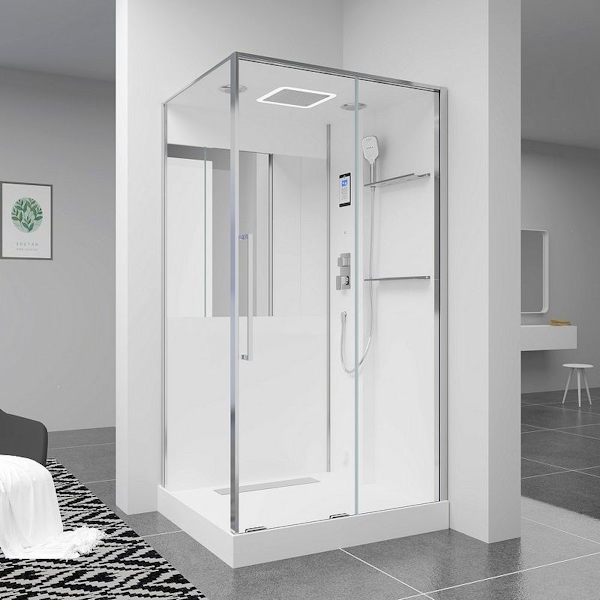 Душевая кабина Black&White Galaxy 115x90 см c паром 889800 (детальная фотография), прямоугольные