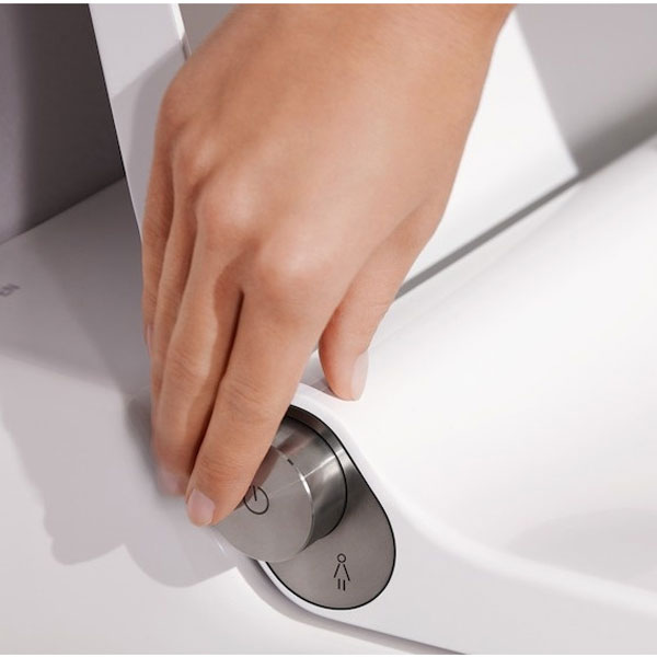 Унитаз подвесной Laufen Cleanet Riva белый матовый 8.2069.1.757.000.1 (детальная фотография), без бачка, со скрытым бачком