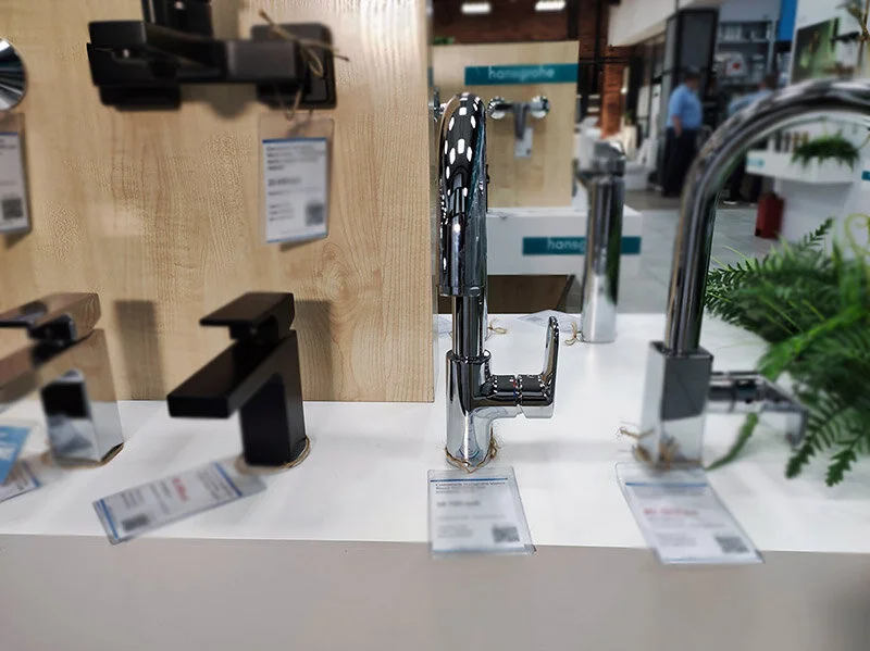Смеситель для раковины Hansgrohe Vernis Blend хром с донным клапаном 71554000 (детальная фотография), хром