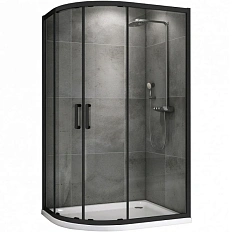 Душевой уголок Abber Schwarzer Diamant 120x90 см профиль черный