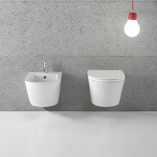 Унитаз подвесной Globo Forty3 FOS03 (детальная фотография), подвесные, встраиваемые