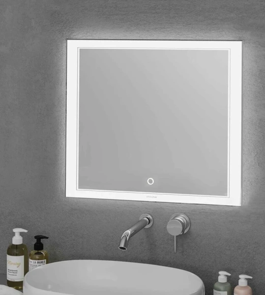 Зеркало с подсветкой Grossman Sirius 90 см прямоугольное 129080 (детальная фотография), современные, hi-tech