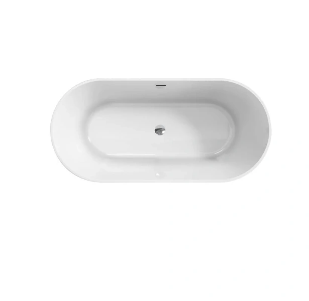 Ванна акриловая BelBagno 180x80 см отдельностоящая BB705-1800-800 (детальная фотография), современныe, hi-tech