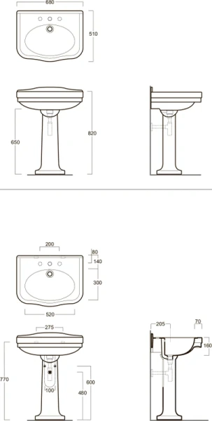 Пьедестал для раковины Simas Londra LO 905 (детальная фотография), по запросу index_1