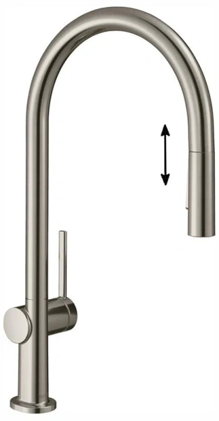 Смеситель для кухни Hansgrohe Talis M54 сталь 72800800 (детальная фотография)