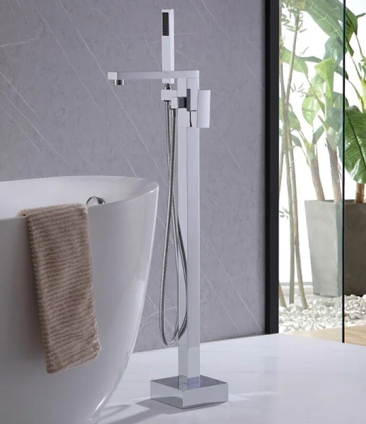 Смеситель для ванны ABBER Daheim AF8215 напольный  (детальная фотография), современные, hi-tech