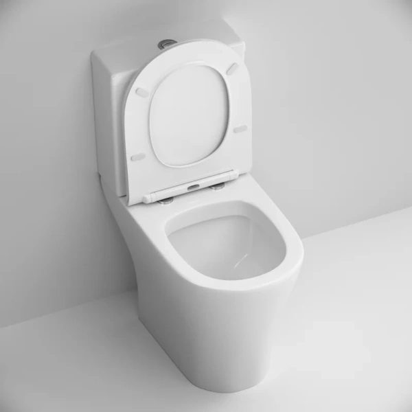 Унитаз компакт Damixa Origin Bit с сиденьем микролифт 778607SC (детальная фотография), современные, hi-tech, круглые