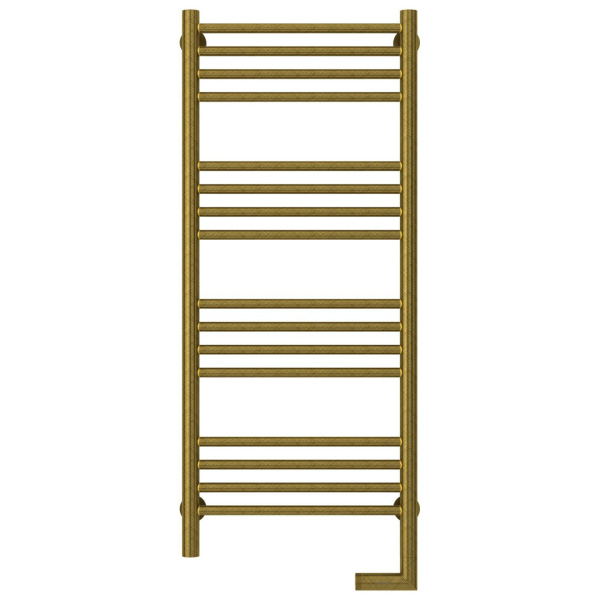 Полотенцесушитель электрический правый, цвет состаренная бронза перемычка прямая Сунержа Богема 2.0 1000х400 05-5205-1040 (детальная фотография), по запросу