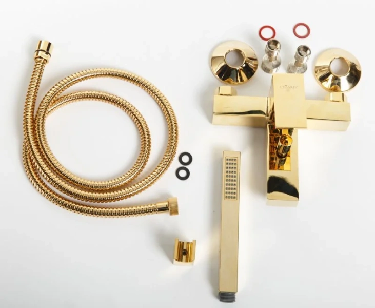 Смеситель для ванны Cezares Unika золото UNIKA-VDM-03/24 (детальная фотография), настенные