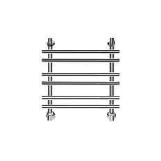 Полотенцесушитель водяной Ника Bamboo 50x40 см хром