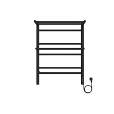 Полотенцесушитель электрический Акватек Альфа 50x70 см черный муар