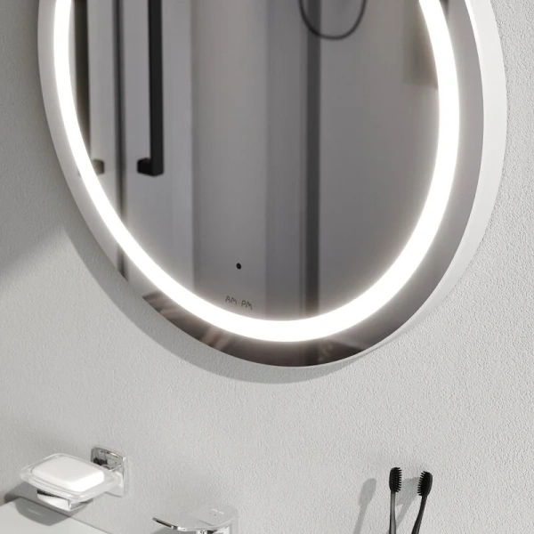 Зеркало с подсветкой Am.Pm X-Joy 60 см круглое M85AMOX0601WG (детальная фотография), 60 см