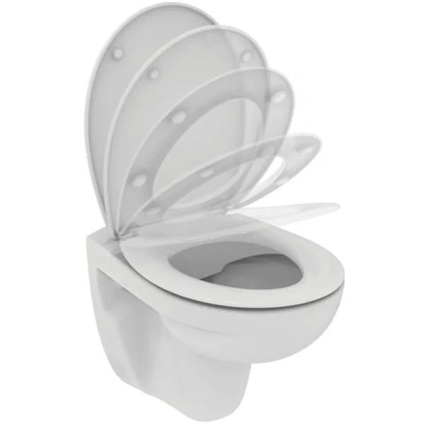 Унитаз подвесной Ideal Standard Ecco-Eurovit безободковый K881201 (детальная фотография), современные, hi-tech, круглые