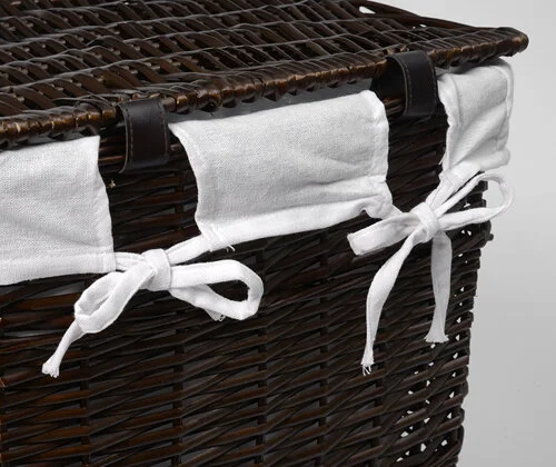 Корзина для белья WasserKRAFT Isar плетеная WB-130-M (детальная фотография), по запросу