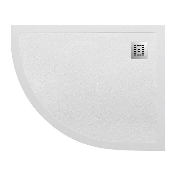 Душевой поддон BelBagno Uno 120х80 см правосторонний, накладка хром TRAY-MR-UNO-RH-120/80-550-35-W-R-CR (детальная фотография), в наличии