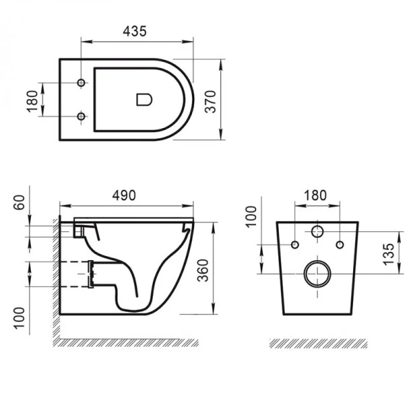 Унитаз подвесной BelBagno Sfera-R с сиденьем из дюропласта BB046CHR/SC (детальная фотография), подвесные, встраиваемые