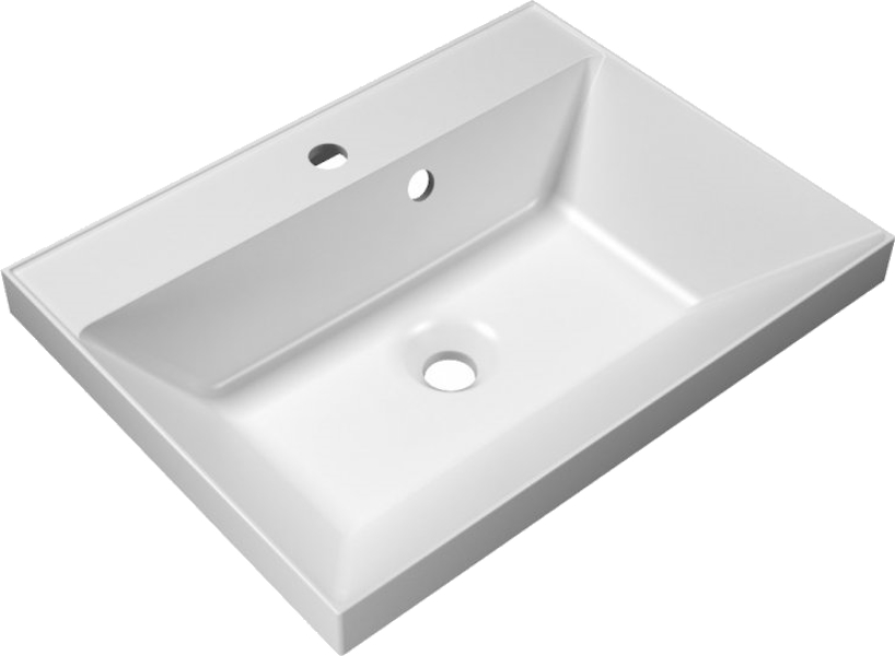 Раковина мебельная BelBagno 60 см из искусственного мрамора BB600/450-LV-MR-AST (детальная фотография)