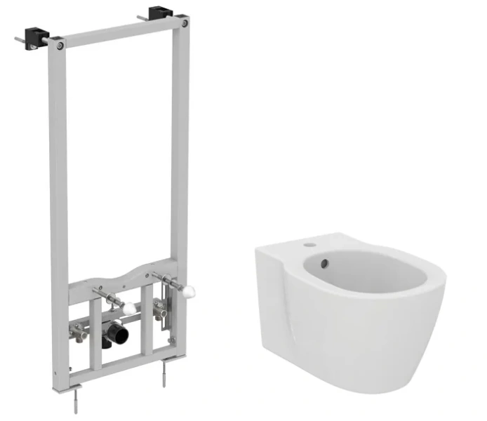 Биде с инсталляцией Ideal Standard Prosys Connect со скрытым креплением D211601 (детальная фотография)
