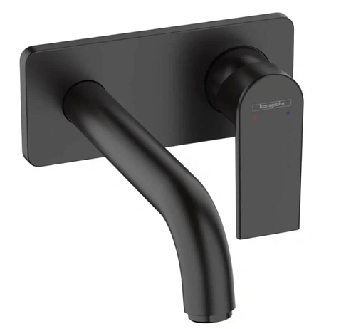 Смеситель для раковины Hansgrohe Vernis Shape черный матовый - фото 2