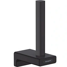 Бумагодержатель Hansgrohe AddStoris матовый черный