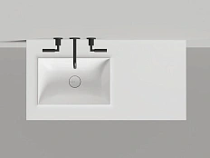 Раковина Salini Onda Edge Square 200 см белый матовый