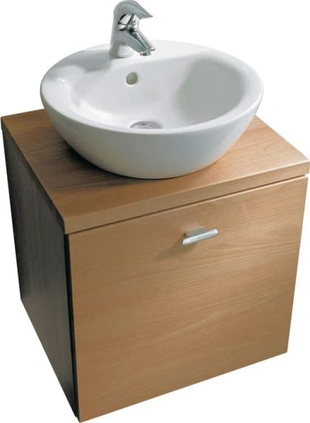 Раковина Ideal Standard Connect 43 см с 1-м отверстием под смеситель E804001 (детальная фотография), керамические