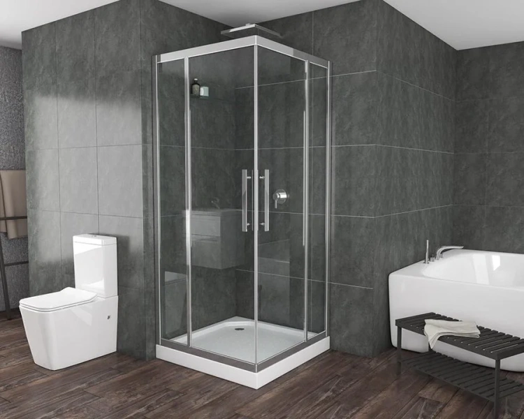 Душевой уголок Grossman Pragma 90х90 см серебро PR-90SQ (детальная фотография), квадратные