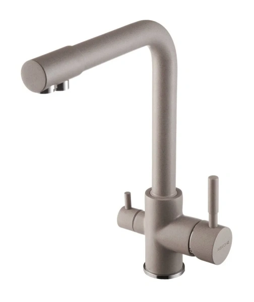 Смеситель для кухни Акватон Руан серый шелк 1AX004FCXX250 (детальная фотография)