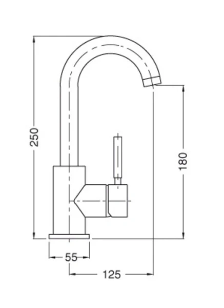 Смеситель для раковины Cezares Olimp бронза OLIMP-LSM2-02-L (детальная фотография), для раковины