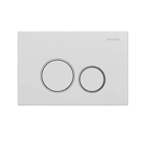 Клавиша смыва Allen Brau Priority белая/обод хром - фото 3