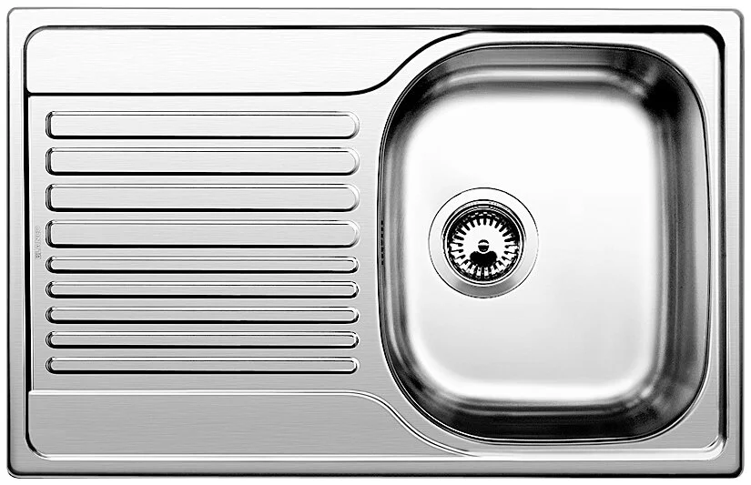 Мойка для кухни Blanco Tipo 45 S Compact 78 см сталь декор 513675 (детальная фотография)