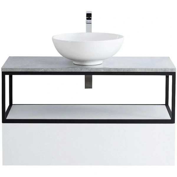 Каркас под раковину подвесной Cezares Cadro 100 см одноярусный CADRO-100/46/30-1C-SO-MET-ST (детальная фотография), 100 см