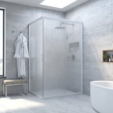 Душевой уголок стекло сатин Vegas-glass ZA-F 100х90 10