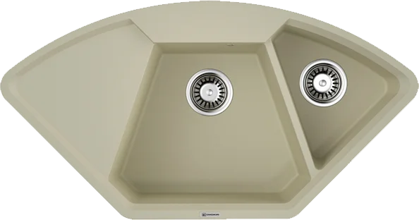 Мойка для кухни Omoikiri Yonaka 98-C-BE 98 см ваниль 4993710 (детальная фотография)