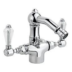 Смеситель для биде, полированная латунь, Nicolazzi Half Dome Crystal