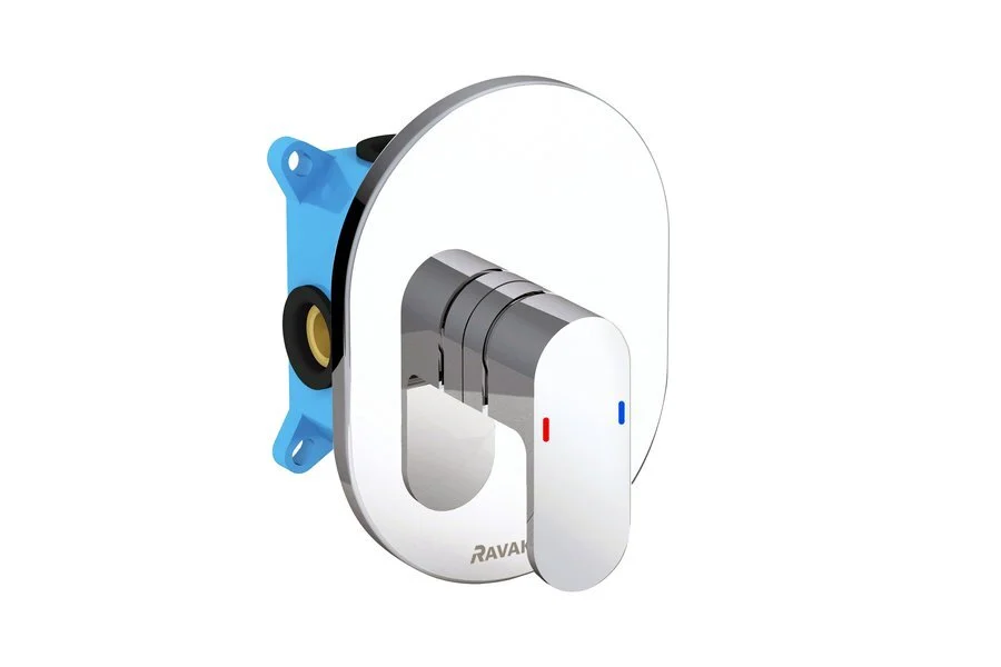 Смеситель скрытого монтажа без переключателя Ravak Chrome CR 066.00 X070057 (детальная фотография)