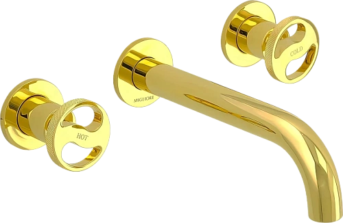 Смеситель для раковины Migliore Reversa золото - фото 2