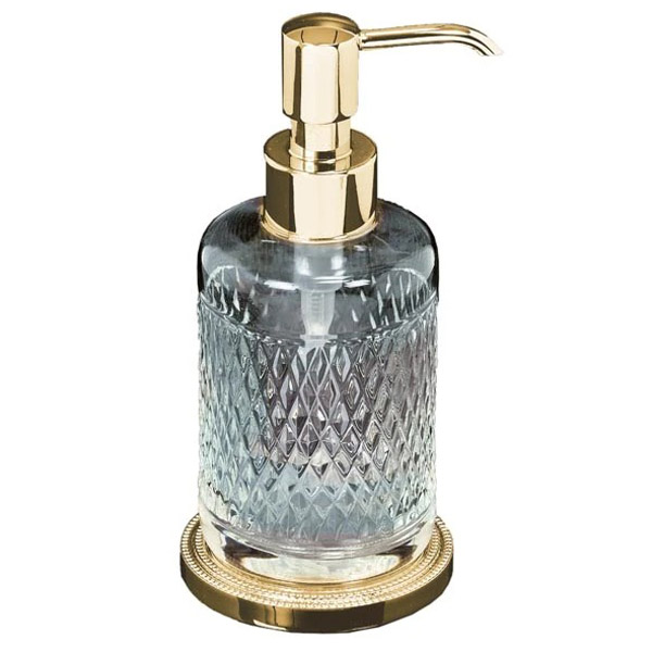 Дозатор для мыла Boheme Murano Cristal золото 10228 (детальная фотография)