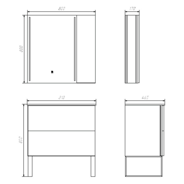 Схема (детальная фотография), подвесная, напольная, пристенная