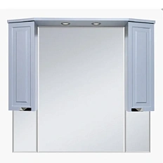 Зеркальный шкаф с подсветкой Misty Терра П-Тер02110-0 110 см МДФ