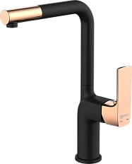 Смеситель для кухни Lemark Ursus черный/золото