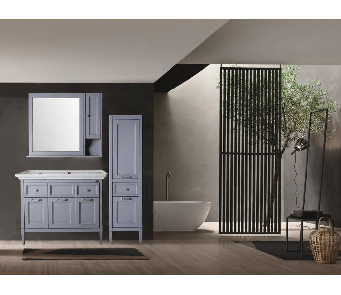 Зеркало ASB-Woodline Гранда 80 см grigio 11481 ГР (детальная фотография), в раме