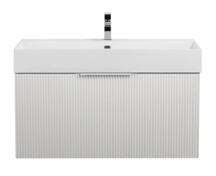 Тумба с раковиной подвесная Cezares Premium 5544 90 см с выдвижным ящиком и внутренним ящиком (детальная фотография)