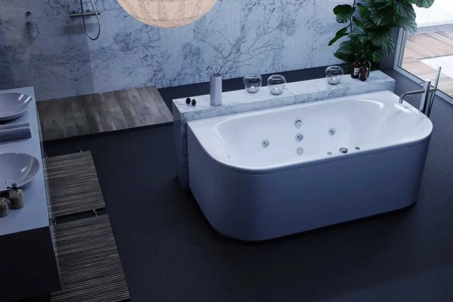 Ванна акриловая Акватек Морфей 190x90 см с фронтальным экраном, вклеенный каркас MOR190-0000059 (детальная фотография), современныe, hi-tech