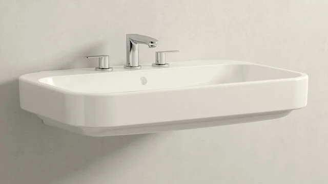Смеситель для раковины Grohe Eurostyle Cosmopolitan 20208002 (детальная фотография), на раковину